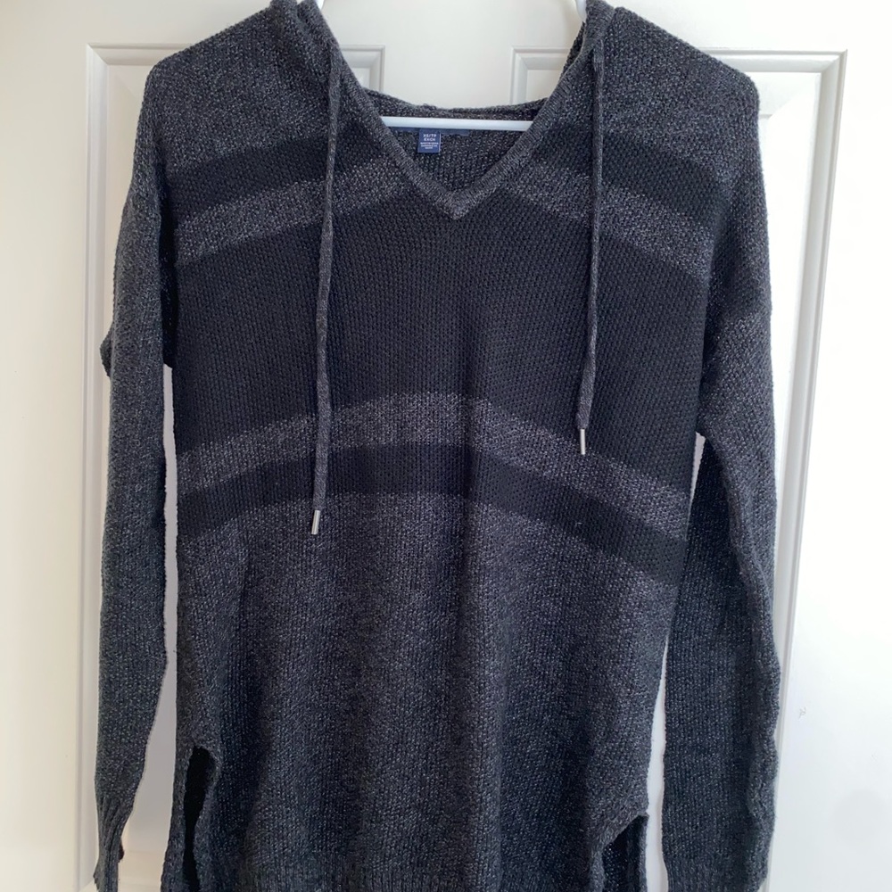 American Eagle Hooded Knit Sweater